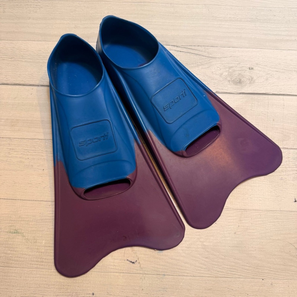FINIS Long Floating‎ Swim Fins Blue Purple men 1-3 women's 3-5